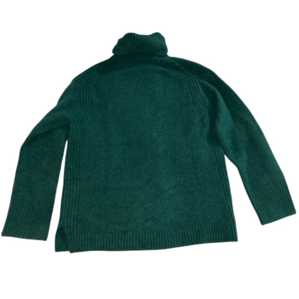 NWT J. Crew Turtleneck sweater in Supersoft Yarn in Green size XXS Oversized fit - Picture 4 of 14